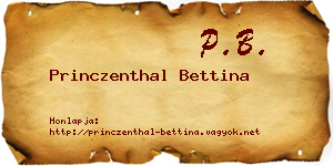 Princzenthal Bettina névjegykártya